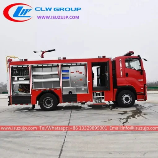 4x2 ISUZU GIGA 6 ton truk pemadam kebakaran busa tender air untuk dijual Indonesia