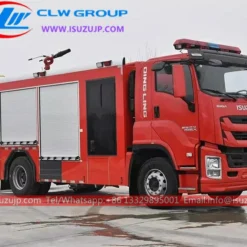 4x2 ISUZU GIGA 6 ton water tender foam fire engine for sale Indonesia