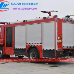 4x2 ISUZU GIGA 6 ton water tender foam fire rescue truck for sale Indonesia