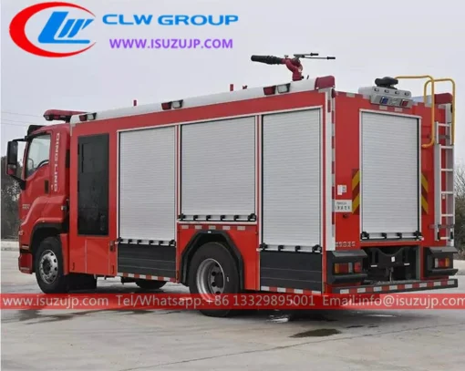 Endonezya satılık 4x2 ISUZU GIGA 6 tonluk su ihale köpük yangın kurtarma kamyonu