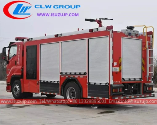 4x2 ISUZU GIGA 6 ton water tender foam fire rescue truck for sale Indonesia