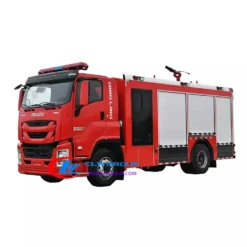 4x2 ISUZU GIGA 6 ton water tender foam fire truck for sale Indonesia