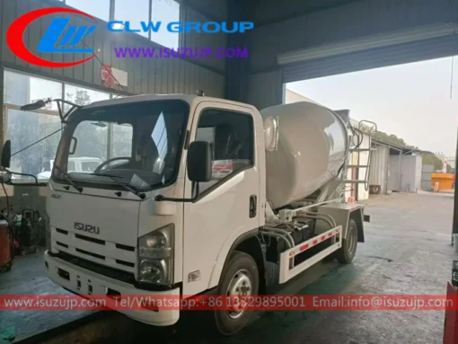 ISUZU NPR 3-5cbm pequeño camión mezclador de concreto listo Filipinas