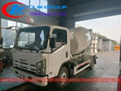 ISUZU NPR 3-5cbm အဆင်သင့်ကွန်ကရစ်ရောနှောထရပ်ကား ဖိလစ်ပိုင်