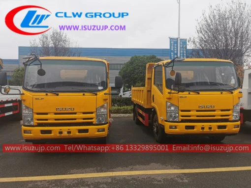 ISUZU NPR 7 cbm forward dump truck for sale Peru