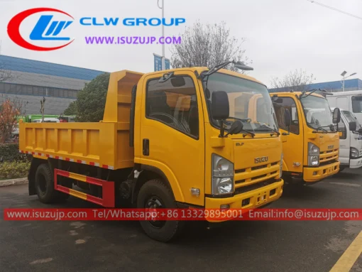 ISUZU NPR 7 cbm รถบรรทุกขุดไปข้างหน้า เปรู