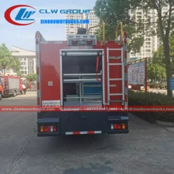 ISUZU small Emergency Rescue Fire engine with 3Tons Crane and Winch Cambodia