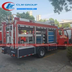 ISUZU small Emergency Rescue Fire truck with 3Tons Crane and Winch Cambodia