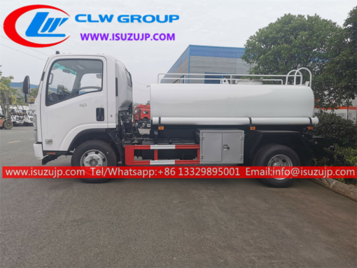 ISUZU ELF 5000liters pure water supply and distribution truck for sale Ethiopia (2)