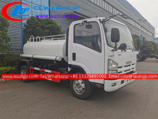 Camion ISUZU ELF 5000liters per approvvigionamento e distribuzione di acqua pura in vendita Etiopia (5)