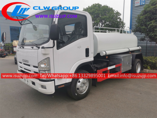 ISUZU ELF 5000liter pasokan air murni dan truk distribusi untuk dijual Ethiopia