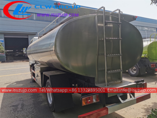 2023 taong ISUZU 120HP mini milk tanker truck na ibinebenta sa Uganda (2)