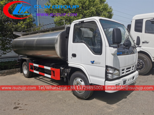 2023 ປີ ISUZU 120HP ລົດບັນທຸກນົມ mini tanker for sale Uganda