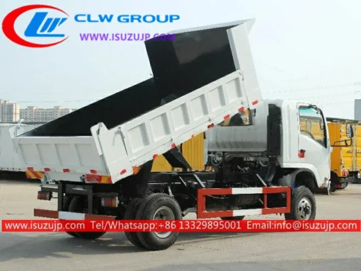 4 wheel drive ISUZU NQR 5 cube military dump truck for sale