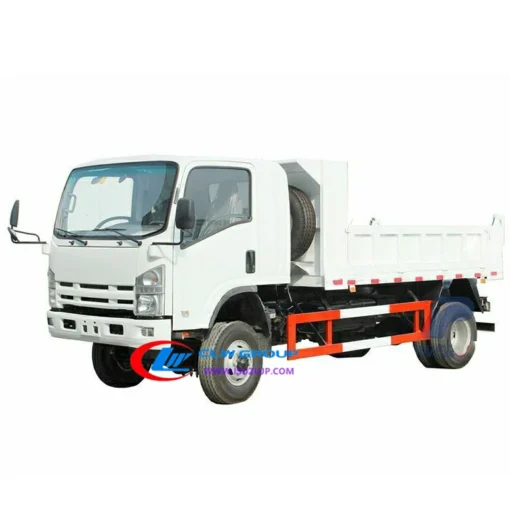 4 wheel drive ISUZU NQR 6 na toneladang military dump truck na ibinebenta