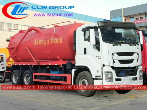ISUZU GIGA 20m3 vacuum pump sewage trucks for sale
