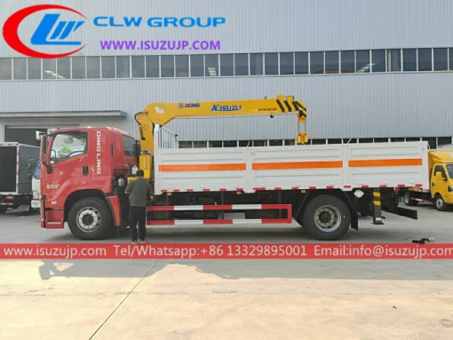 ISUZU GIGA 6mt hydraulic arm crane ສໍາລັບລົດບັນທຸກ