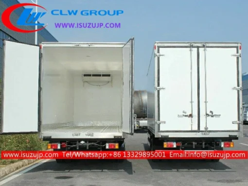 Isuzu ELF 7tons fish cold van truck with Sleeping cabin