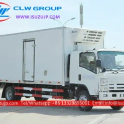 Isuzu ELF 7tons fish reefer truck with Sleeping cabin