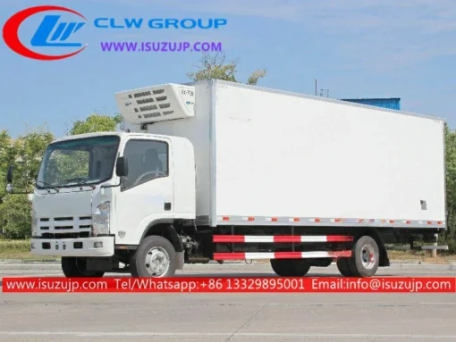 Camion frigorifique Isuzu ELF 7tons fish avec cabine de couchage