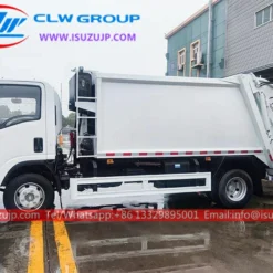 Isuzu NP Foward 190HP 8 cubic meters garbage compactor truck for sale in saudi arabia