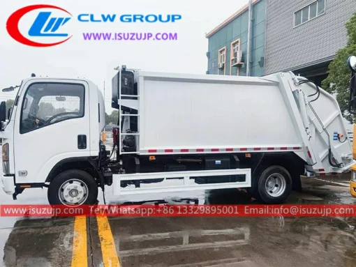 Isuzu NP Foward 190HP 8 cubic meters garbage compactor truck for sale in saudi arabia