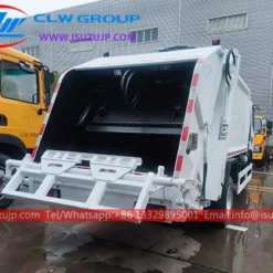 Isuzu NP Foward 190HP 8 cubic meters mini garbage truck compactor rear loader