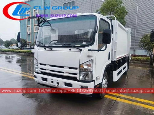 Isuzu NP Foward 190HP 8 mètres cubes de camions compacteurs de déchets à vendre