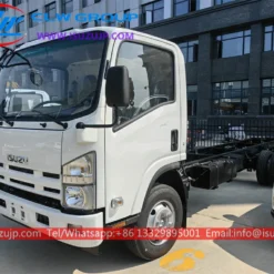 6 wheels Single cab ISUZU 700P 7tons light truck chassis for sale