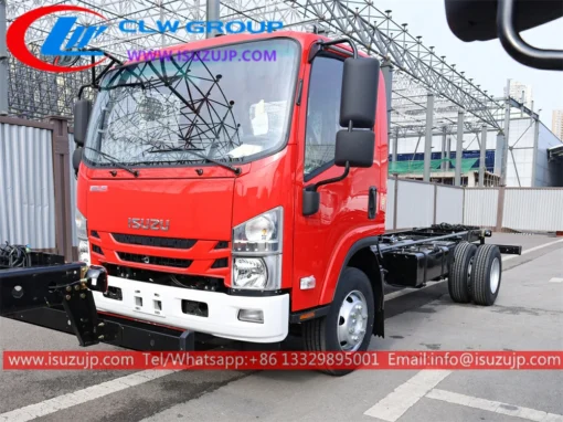 Venda chassi de caminhão leve ISUZU NPR 6 toneladas com cabine simples de 7 rodas