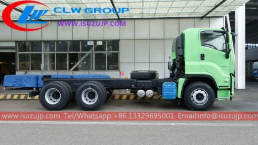 10 lastik Qingling ISUZU GIGA VC61 300HP 20 ton kamyon şasisi