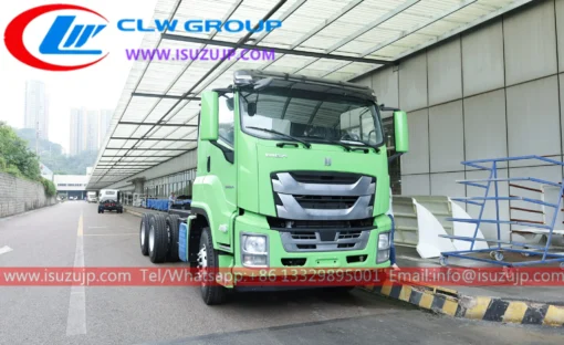 10 ล้อ Qingling ISUZU GIGA VC61 300HP 20 ตันแชสซีรถบรรทุก