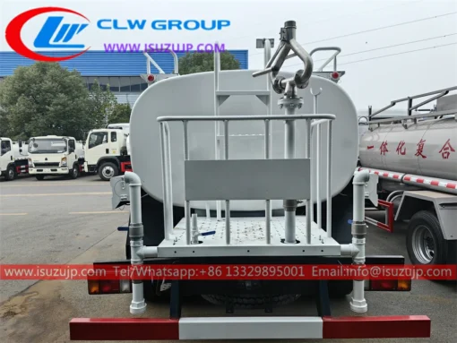 ISUZU NMR 5tons Truk tangki air stainless steel