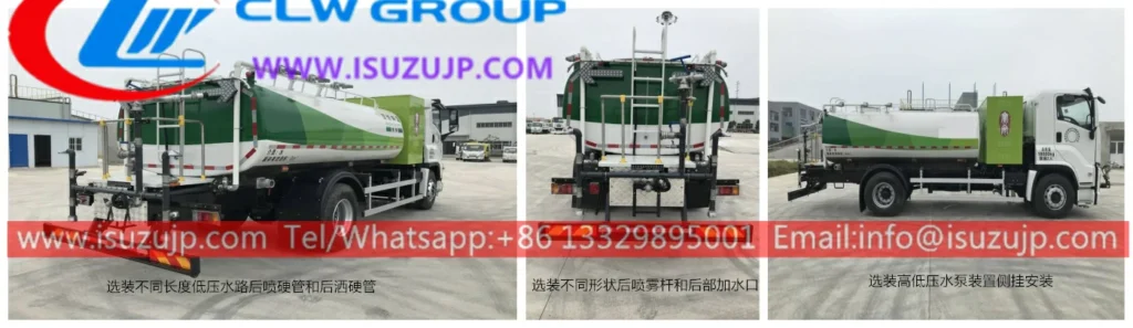 Isuzu 10000liters electric water tanker