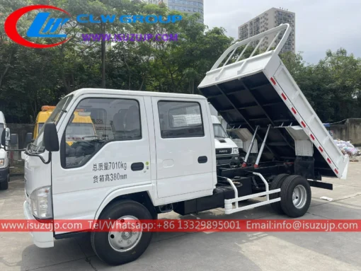 Isuzu 100P double cabin small mining tip truck