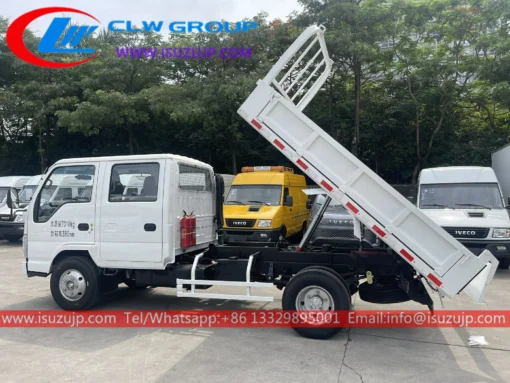 Caminhões basculantes off road pequenos Isuzu 100P com cabine dupla