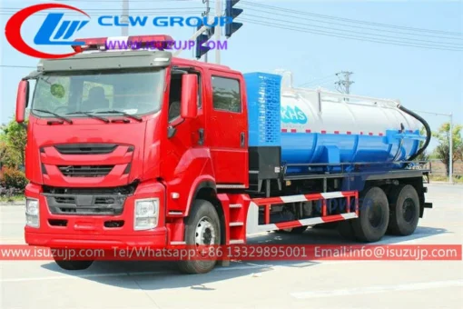 ລົດບັນທຸກ Isuzu FVZ double cabin 20000liters septic tank for sale in South Africa