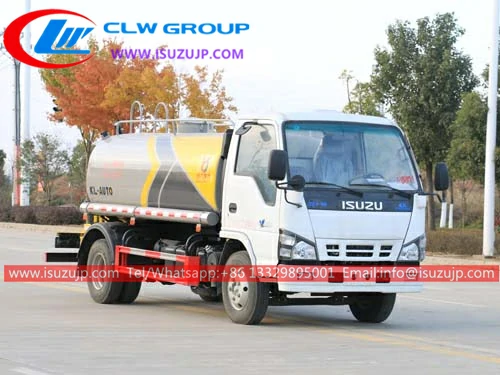 Isuzu NKR 5 tons water tank truck on sale in Saudi Arabia